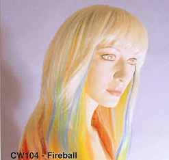 BCW104 Women Costume Wig, Fireball