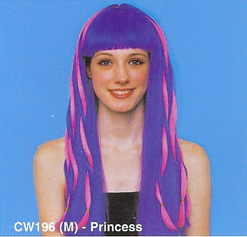 BCW196 (M) Women Costume Wig, Princess