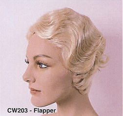BCW203 Women Costume Wig, Flapper
