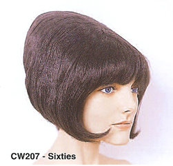 BCW207 Women Costume Wig, Sixties