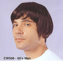 BCW508 Men Costume Wig, 60's Man