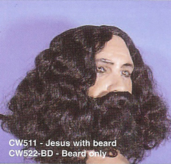 BCW511 Men Costume Wig, Jesus