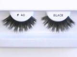 BE040 Human hair regular strip eye lashes, hand tied
