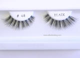 BE048 Human hair regular strip eye lashes, hand tied, feathered, made in Indonesia