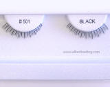 BE501 Human hair fake under eyelashes, hand tied, feathered