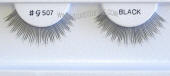 BE507 Human hair fake upper eyelashes, hand tied, feathered
