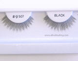 BE507 Human hair fake upper eyelashes, hand tied, feathered