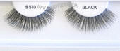 Human hair false eyelashes, hand tied, ITEM # be510 bk, 100 PACK