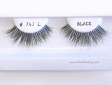BE747L Human hair fake upper eyelashes, hand tied, feathered
