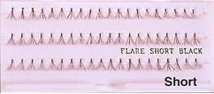 BESFS03 SYNTHETIC FLARE SHORT INDIVIDUAL LASHES