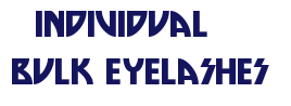 eyelash extensions, individual eyelashes in bulk