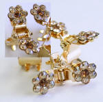 cll177 gold frame little metal hair jaw claw