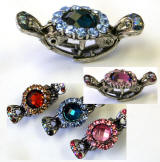 discount hair claw clip, swarovski element crystal