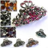 Swarovski crystal hair claw clip