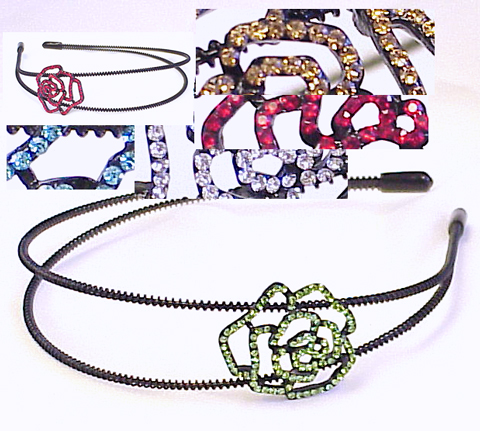 crystal headbands swarovski metal wholesale headband austrian