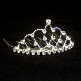 TAB17 Baby Tiara Comb, High Quality Rhinestone