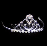 TAB19 Baby Tiara Comb, High Quality Rhinestone
