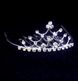 TAB21 Baby Tiara Comb, High Quality Rhinestone