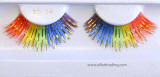 Color eyelashes, Rainbow eyelashes, Fake Party Eyelashes