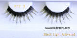 ITEM # BECF3 black light activated eyelashes