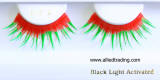 black light activated eyelashes, item # becf8