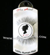wholesale miss adoro eyelashes, item # 217, discount strip eyelashes. Human hair eyelashes