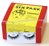 Item # 28, wholesale cheap eyelashes, discount natural false eyelashes, 6 pack, sold in pack quantity, 3 1cc mini eyelash glue included. 