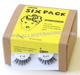 eyelash # 48, bulk false eyelashes in bulk, 100% human hair eyelashes, discount faux eyelashes, 6 pack, sold in pack quantity