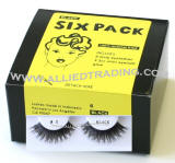 Style # BEM5, Bulk eyelashes six pack, natural false eyelashes, sold in 6 pack, 3 1cc mini eyelash glue included.