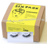 Demi wispies, d wispy eyelashes, False eyelash extensions, 6 pack bulk eyelashes, item # BEMDWSP, human hair eyelashes, upper eyelashes, wholesale strip eyelashes, sold in pack quantities