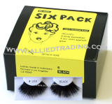 longest thickest eyelashes, False eyelash extensions, 6 pack bulk eyelashes, item # BEMTL199, upper eyelashes, wholesale strip eyelashes, sold in pack quantities