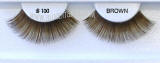 Human hair brown eyelashes, #BE100BR, pack of 100. Eyelash Distrubutor Allied Trading, Los Angels, CA 90057 United States
