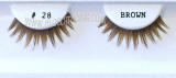 Brown eyelash extensions, pack of 100.