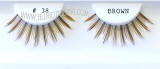 Eyelashes brown, #38, pack of 100 pairs. 