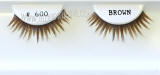 Cheapest brown eyelashes, Natural human hair, #600.