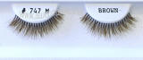 Brown-false-eyelashes, Natural look lashes, Cheap eyelashes,  pack of 100. # 747L.