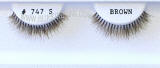 Brown-false-eyelashes, Natural look lashes, Cheap eyelashes,  pack of 100. # 747S BR