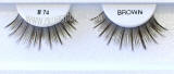 Human hair brown eyelashes, #74,