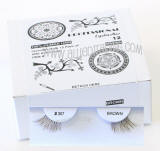 Wholesale half eyelashes brown color, half bulk brown elashes, # 307 BR, Human hair.