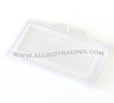 Crystal clear clam shell eyelash case, soft, lash case.