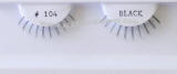 Item # BE104BK Natural hair false lower eyelashes, under lashes, hand tied, feathered, discount eyelashes wholesale, www.alliedtrading.com