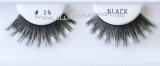 BE16BK False strip eyelashes, Human hair lashes, invisible band lashes,