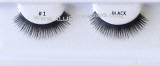 BE1BK HAND-TIED HUMAN HAIR EYELASHES, UPPER LASHES, 100 PACK