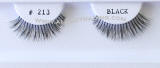 BE213BK Human hair fake upper eyelashes, hand tied, feathered