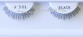 BE501 Human hair fake under eyelashes, hand tied, feathered