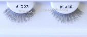 BE507 BK, Human hair lashes, fake upper eyelashes, hand tied, feathered