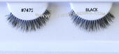 Natural look fake eyelashes, human hair, item # BE747S BK, upper eyelashes, hand tied