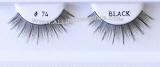 BE74BK, 100 pack bulk eyelashes, upper lashes, low cost false lashes, natural hair fake strip lashes
