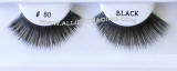 BE80BK Human hair fake upper eyelashes, bulk buy eyelashes, hand tied, feathered