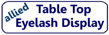 allied table top eyelash display, bulk eyelash rack, creme eyelash display